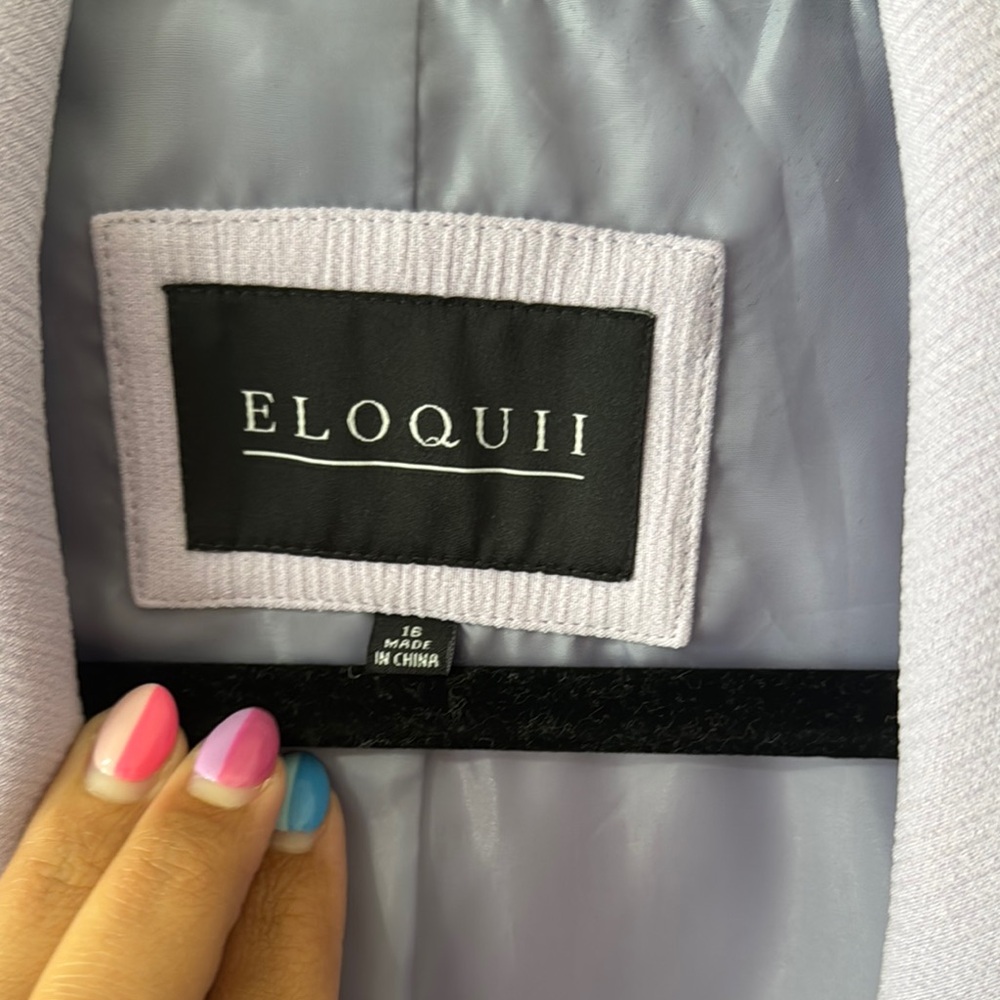 Eloquii Lavender Blazer - Picture 5 of 8